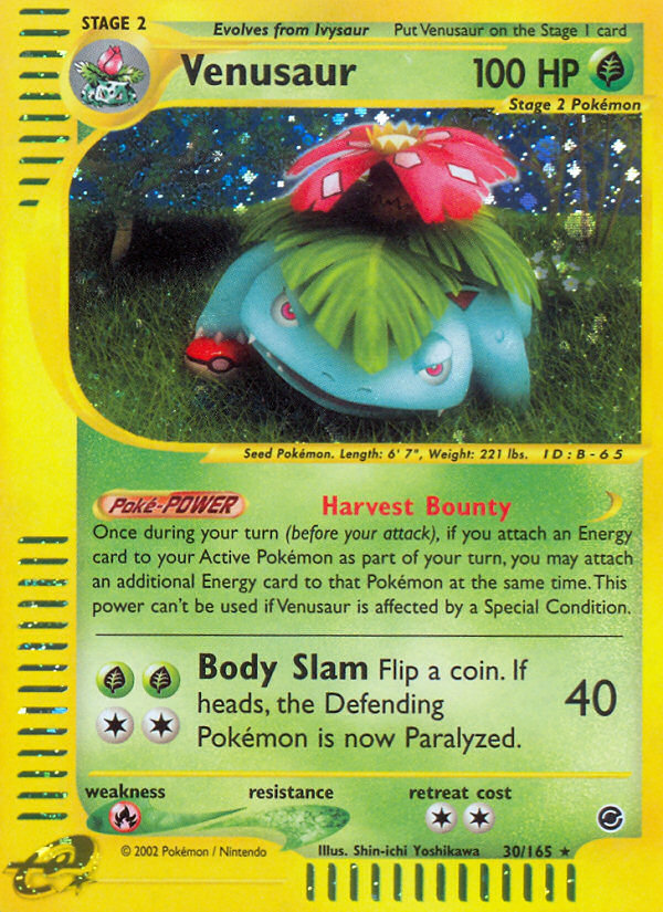 Venusaur (30/165) [Expedition: Base Set] | Red Riot Games CA