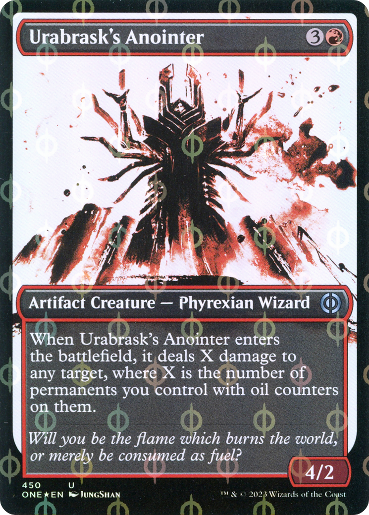 Urabrask's Anointer (Showcase Ichor Step-and-Compleat Foil) [Phyrexia: All Will Be One] | Red Riot Games CA