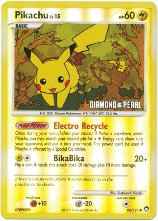 Pikachu (94/123) [Burger King Promos: 2008 Collection] | Red Riot Games CA
