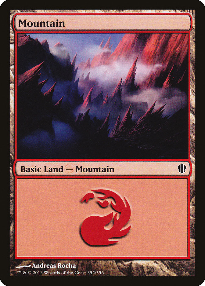 Mountain (352) [Commander 2013] | Red Riot Games CA