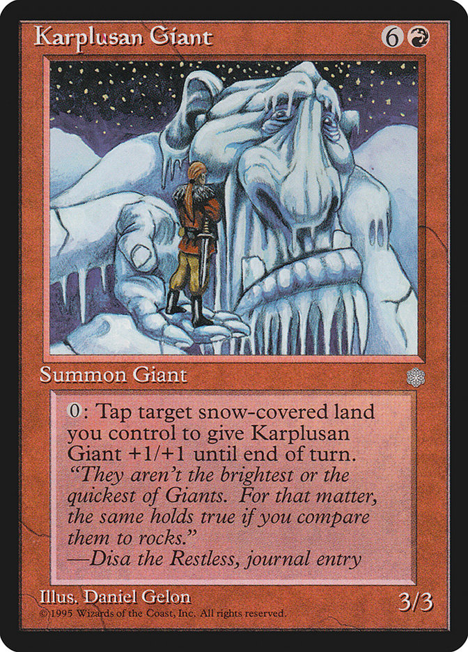 Karplusan Giant [Ice Age] | Red Riot Games CA