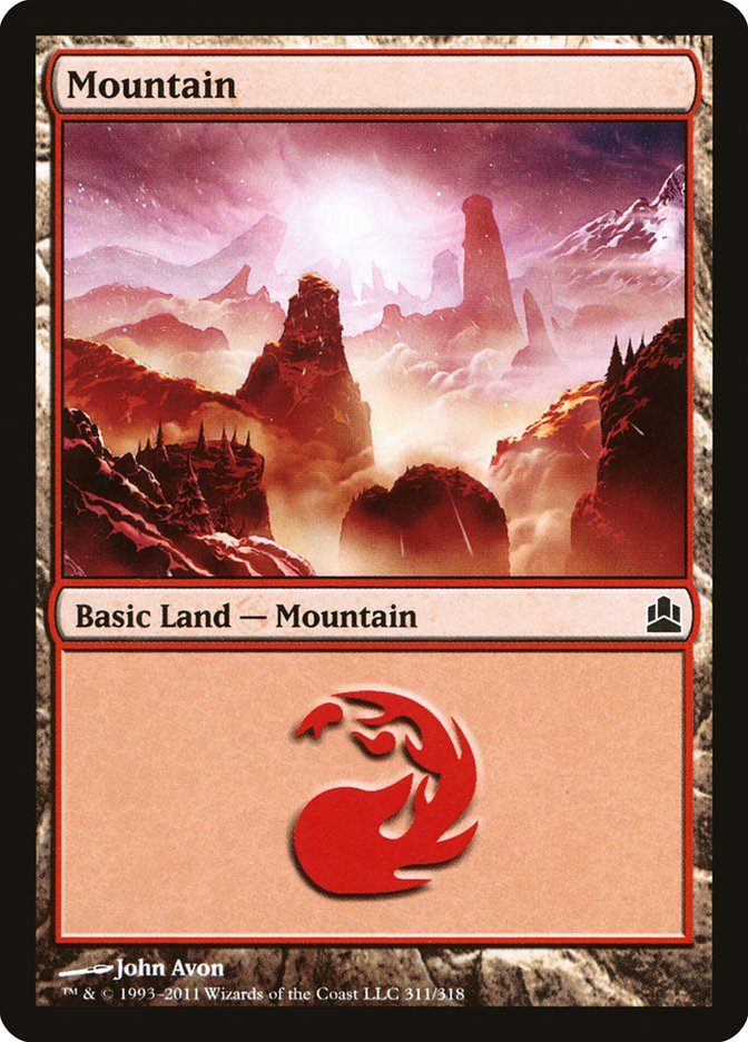 Mountain (311) [Commander 2011] | Red Riot Games CA
