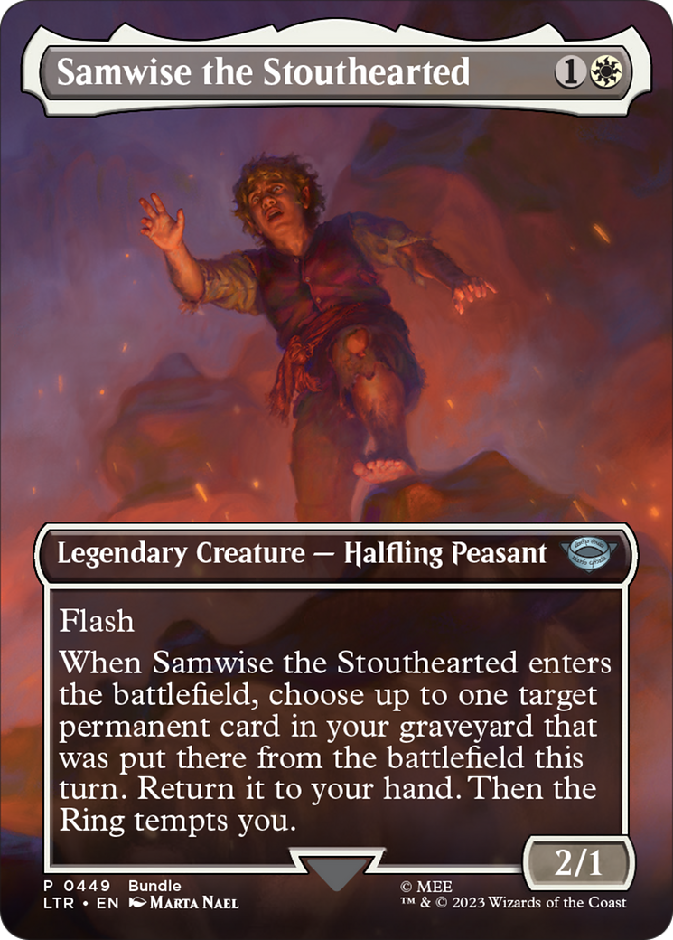 Samwise the Stouthearted (Borderless Alternate Art) [The Lord of the Rings: Tales of Middle-Earth] | Red Riot Games CA
