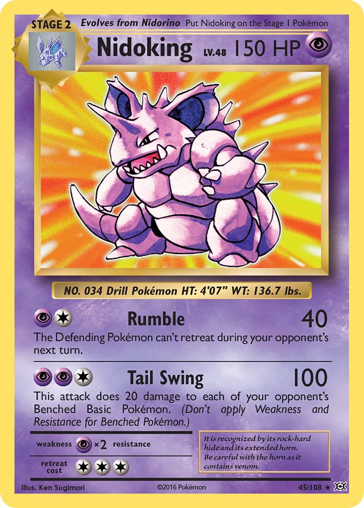 Nidoking (45/108) (Theme Deck Exclusive) [XY: Evolutions] | Red Riot Games CA