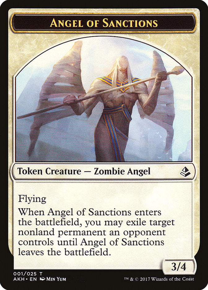 Angel of Sanctions Token [Amonkhet Tokens] | Red Riot Games CA