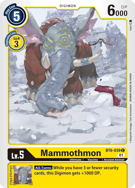 Mammothmon [BT6-039] [Double Diamond] | Red Riot Games CA