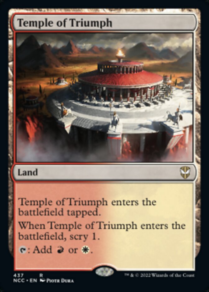 Temple of Triumph [Streets of New Capenna Commander] | Red Riot Games CA