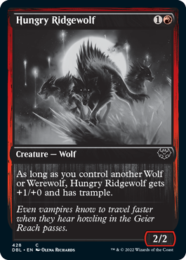 Hungry Ridgewolf [Innistrad: Double Feature] | Red Riot Games CA