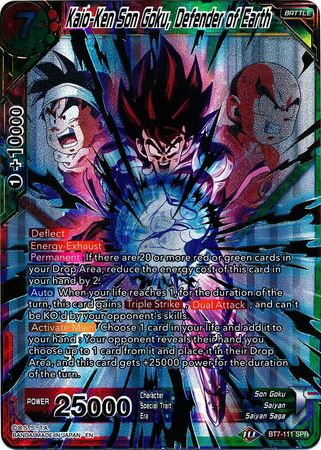 Kaio-Ken Son Goku, Defender of Earth (SPR) (BT7-111) [Assault of the Saiyans] | Red Riot Games CA