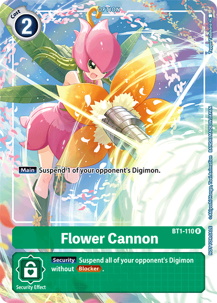 Flower Cannon [BT1-110] (Tamer's Evolution Box) [Release Special Booster Ver.1.0 Promos] | Red Riot Games CA