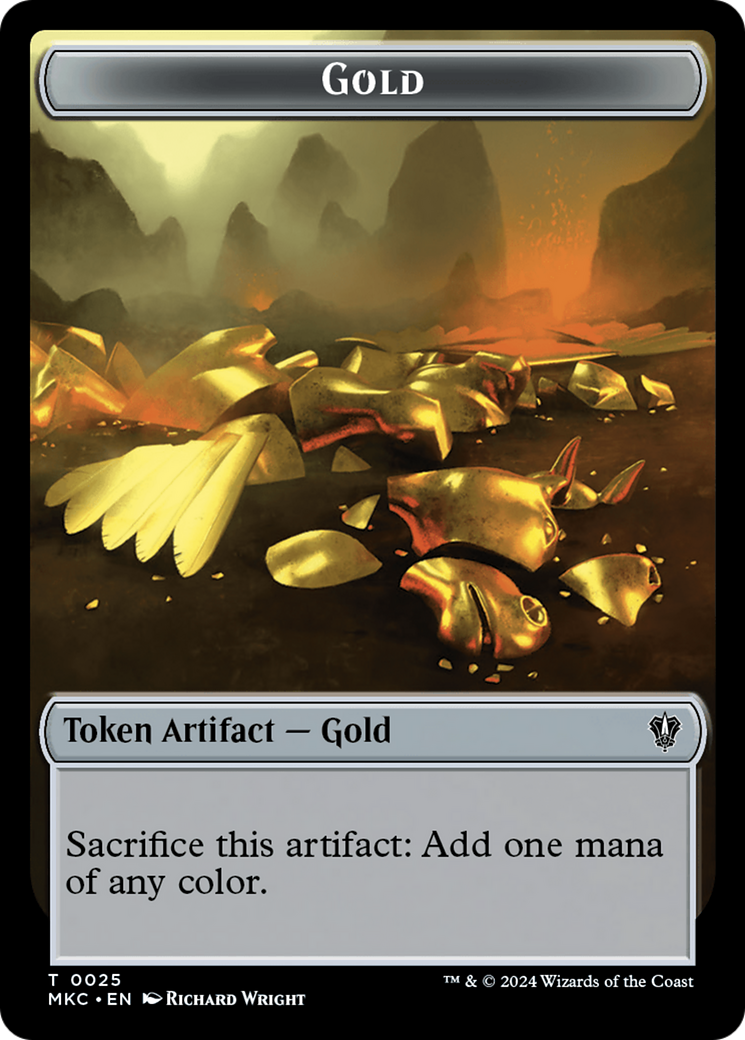 Gold // The Monarch Double-Sided Token [Murders at Karlov Manor Commander Tokens] | Red Riot Games CA