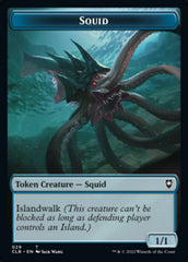 Squid // Copy Double-Sided Token [Commander Legends: Battle for Baldur's Gate Tokens] | Red Riot Games CA