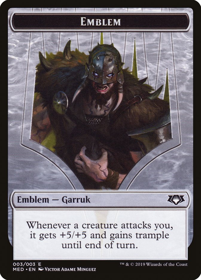 Garruk, Apex Predator Emblem [Mythic Edition Tokens] | Red Riot Games CA