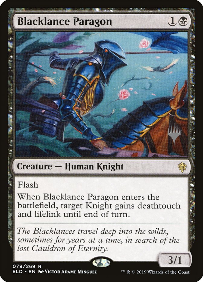 Blacklance Paragon (Promo Pack) [Throne of Eldraine Promos] | Red Riot Games CA
