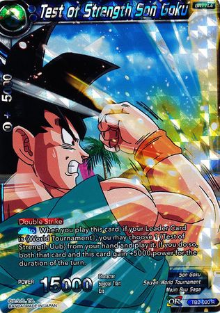 Test of Strength Son Goku (TB2-020) [World Martial Arts Tournament] | Red Riot Games CA