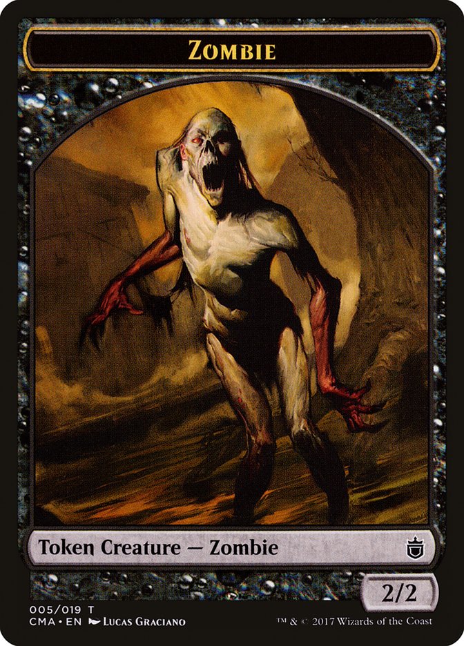 Zombie Token [Commander Anthology Tokens] | Red Riot Games CA