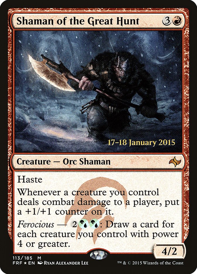 Shaman of the Great Hunt [Fate Reforged Prerelease Promos] | Red Riot Games CA