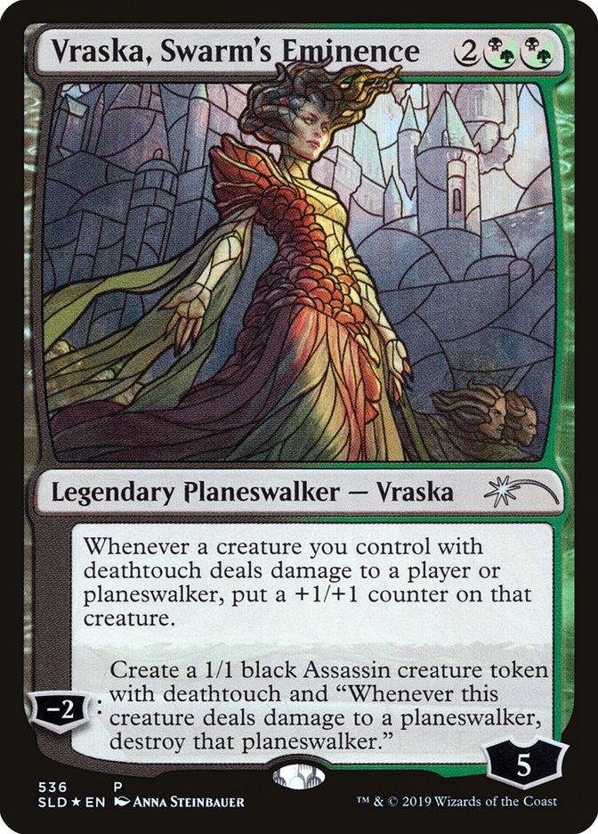 Vraska, Swarm's Eminence (Stained Glass) [Secret Lair Drop Promos] | Red Riot Games CA