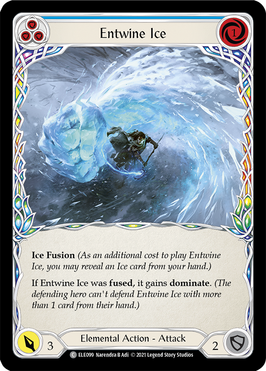 Entwine Ice (Blue) [ELE099] (Tales of Aria)  1st Edition Rainbow Foil | Red Riot Games CA