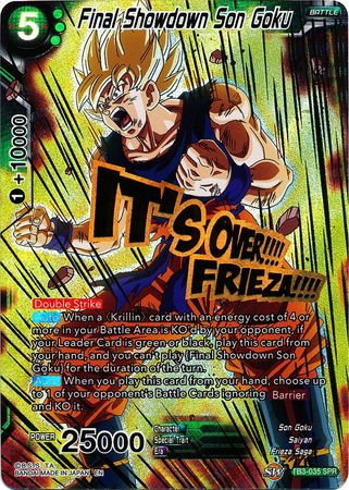 Final Showdown Son Goku (SPR) (TB3-035) [Clash of Fates] | Red Riot Games CA