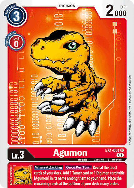 Agumon [EX1-001] [Classic Collection] | Red Riot Games CA