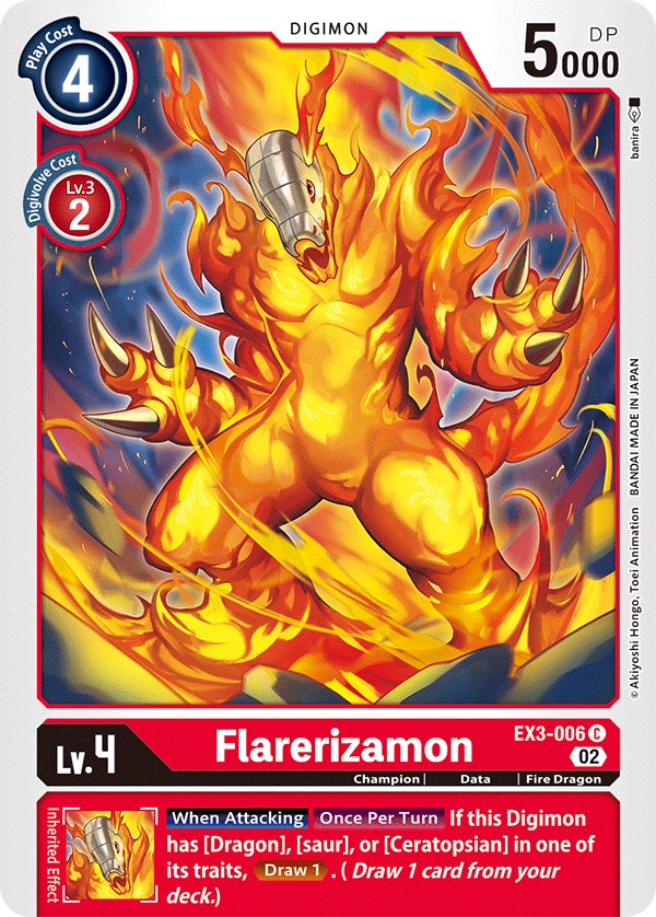 Flarerizamon [EX3-006] [Draconic Roar] | Red Riot Games CA