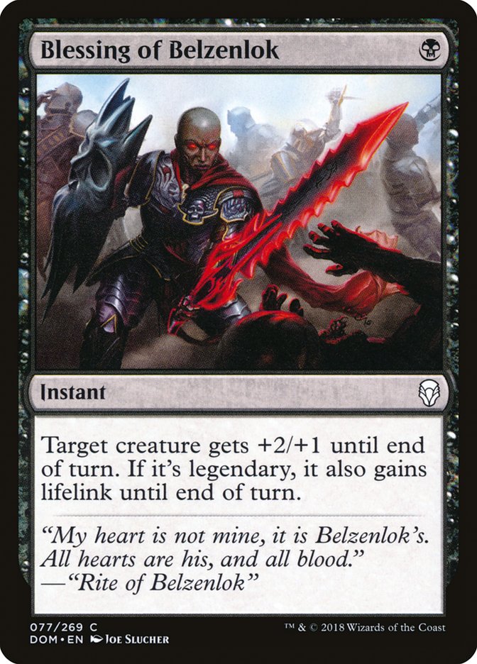 Blessing of Belzenlok [Dominaria] | Red Riot Games CA