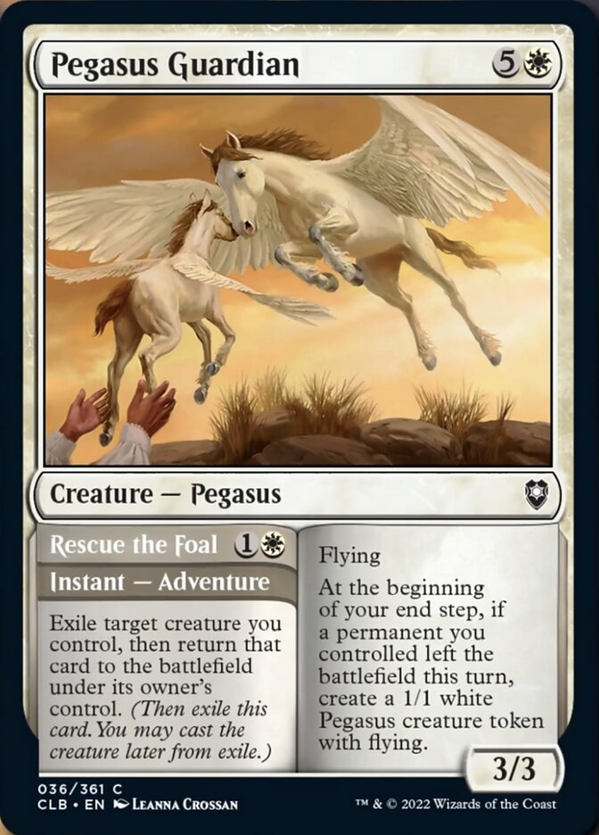 Pegasus Guardian // Rescue the Foal [Commander Legends: Battle for Baldur's Gate] | Red Riot Games CA