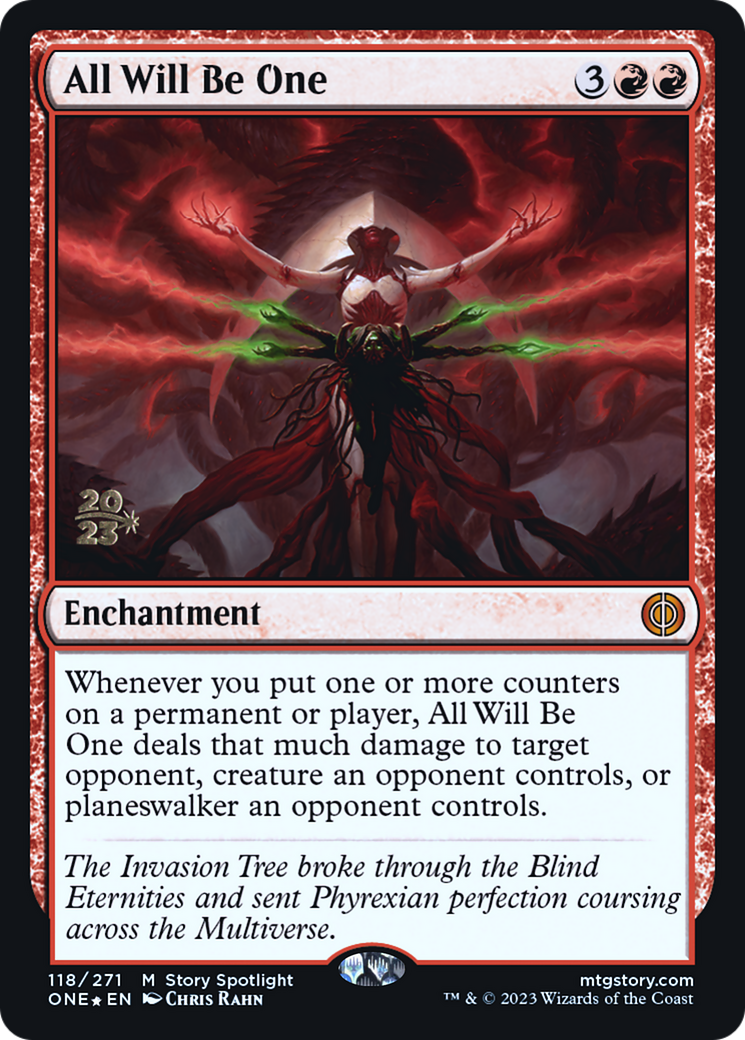 All Will Be One [Phyrexia: All Will Be One Prerelease Promos] | Red Riot Games CA