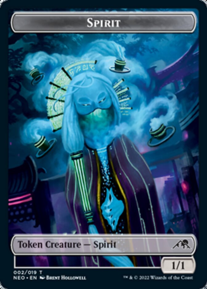 Phyrexian Germ // Spirit (002) Double-Sided Token [Kamigawa: Neon Dynasty Commander Tokens] | Red Riot Games CA