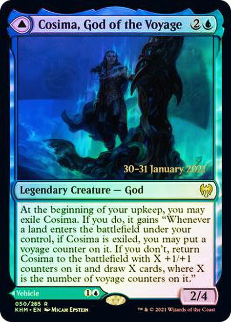 Cosima, God of the Voyage // The Omenkeel [Kaldheim Prerelease Promos] | Red Riot Games CA