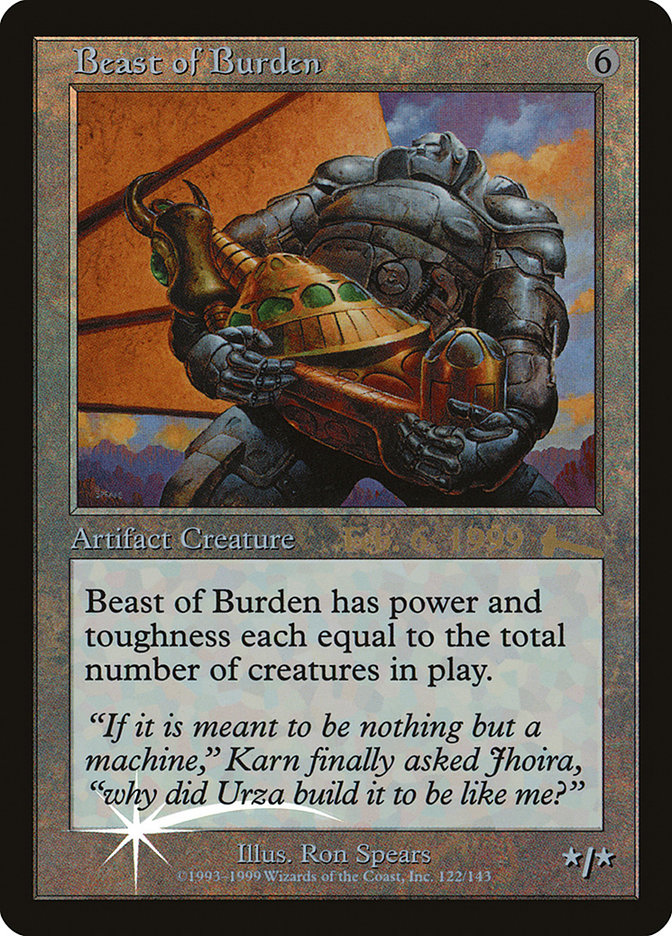 Beast of Burden [Urza's Legacy Promos] | Red Riot Games CA