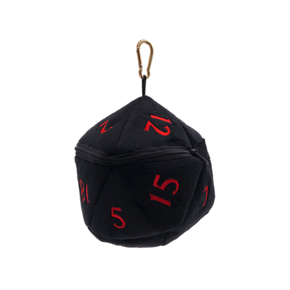 Ultra PRO: Dice Bag - Plush D20 (Dungeons & Dragons / Black & Red)