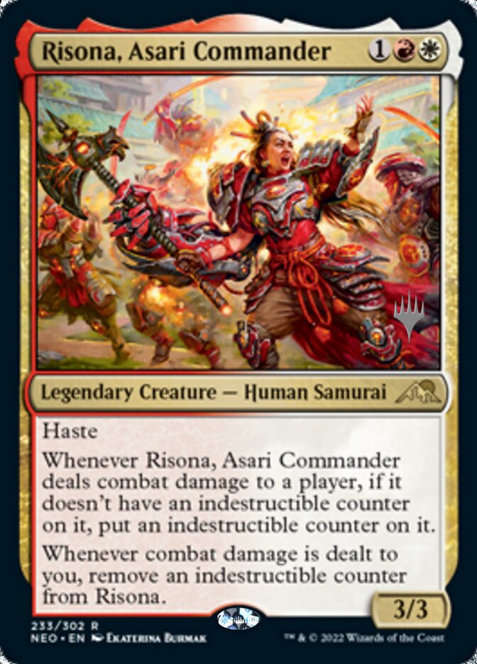 Risona, Asari Commander (Promo Pack) [Kamigawa: Neon Dynasty Promos] | Red Riot Games CA