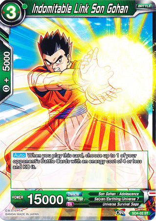 Indomitable Link Son Gohan (Starter Deck - The Guardian of Namekians) (SD4-02) [Colossal Warfare] | Red Riot Games CA