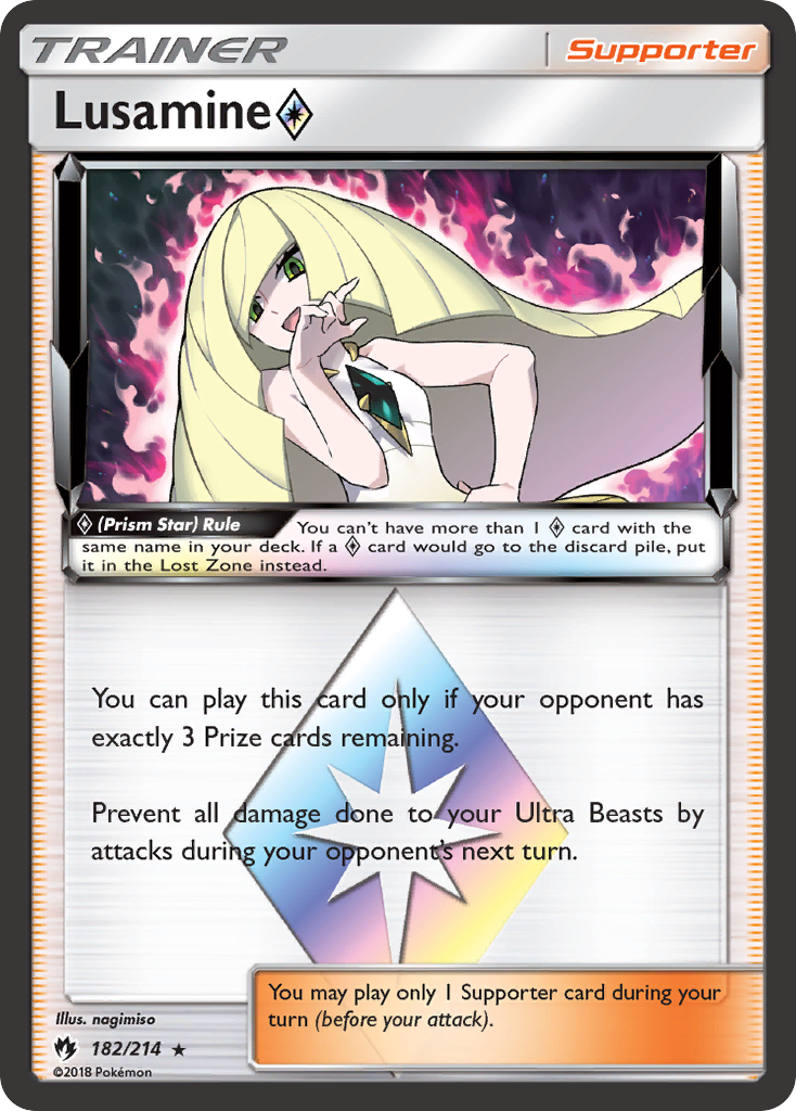 Lusamine (182/214) (Prism Star) [Sun & Moon: Lost Thunder] | Red Riot Games CA