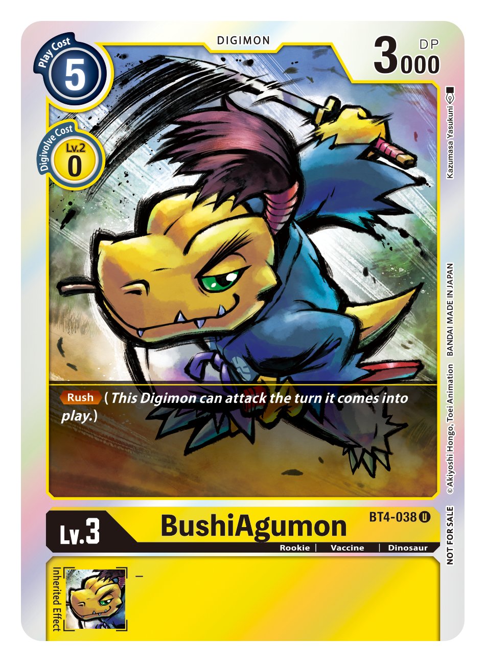 BushiAgumon [BT4-038] (Event Pack 2) [Great Legend] | Red Riot Games CA