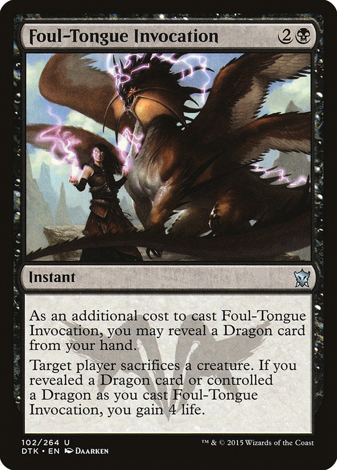 Foul-Tongue Invocation [Dragons of Tarkir] | Red Riot Games CA