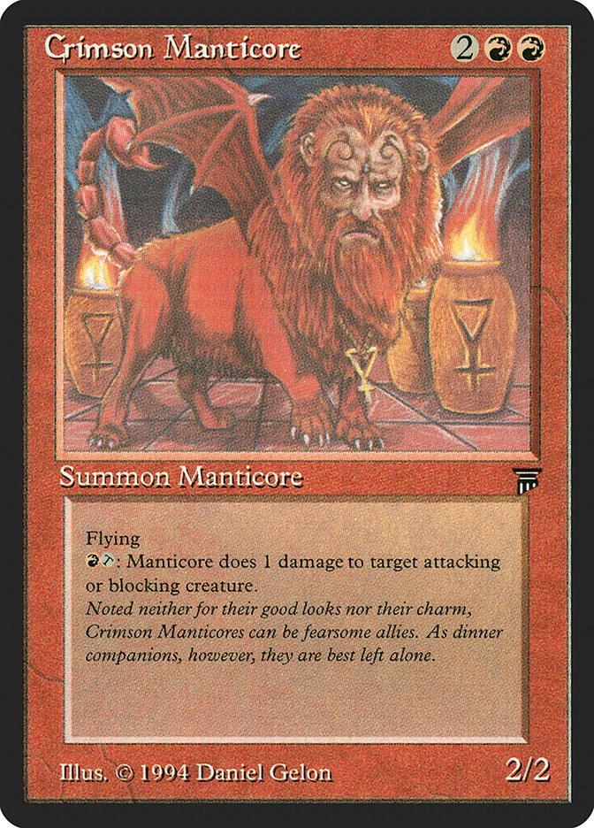 Crimson Manticore [Legends] | Red Riot Games CA