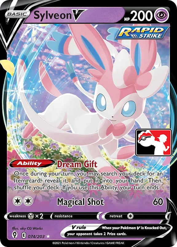 Sylveon V (074/203) [Prize Pack Series One] | Red Riot Games CA