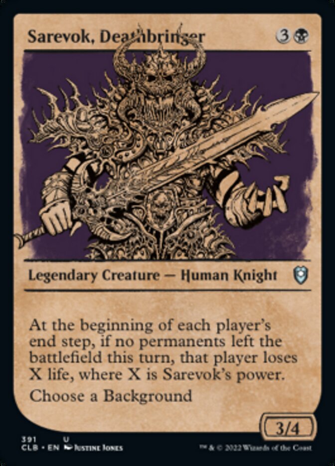 Sarevok, Deathbringer (Showcase) [Commander Legends: Battle for Baldur's Gate] | Red Riot Games CA