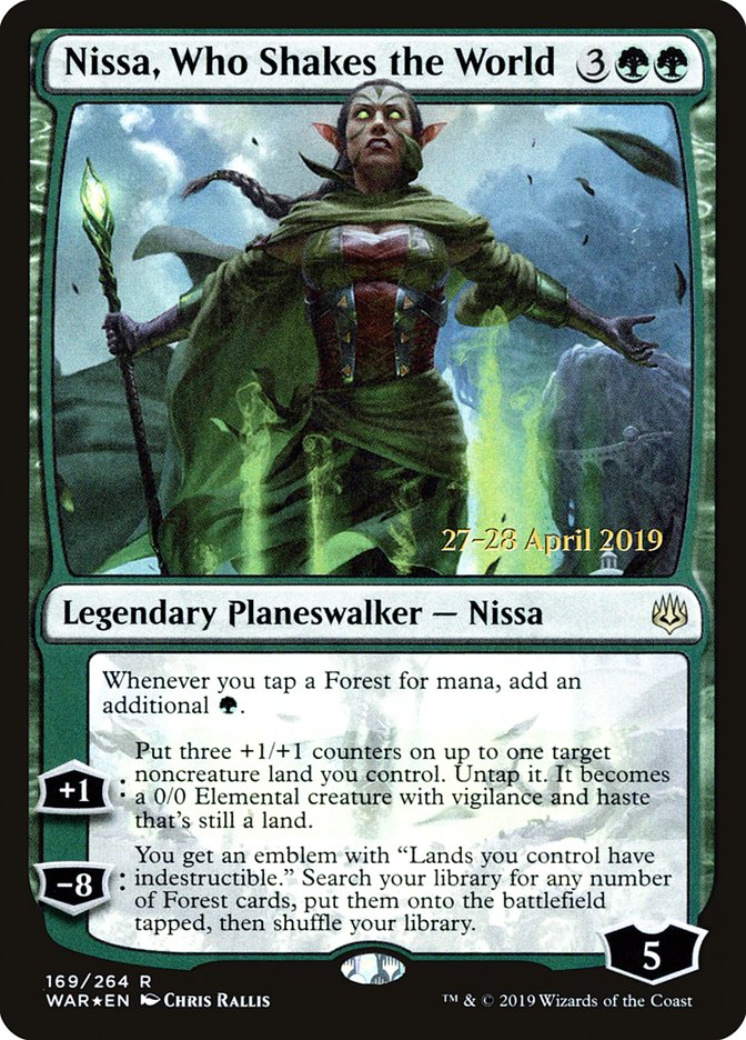 Nissa, Who Shakes the World [War of the Spark Prerelease Promos] | Red Riot Games CA