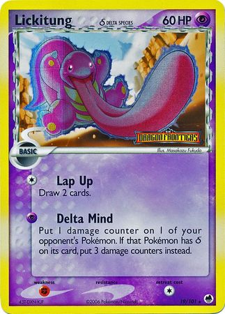 Lickitung (19/101) (Delta Species) (Stamped) [EX: Dragon Frontiers] | Red Riot Games CA