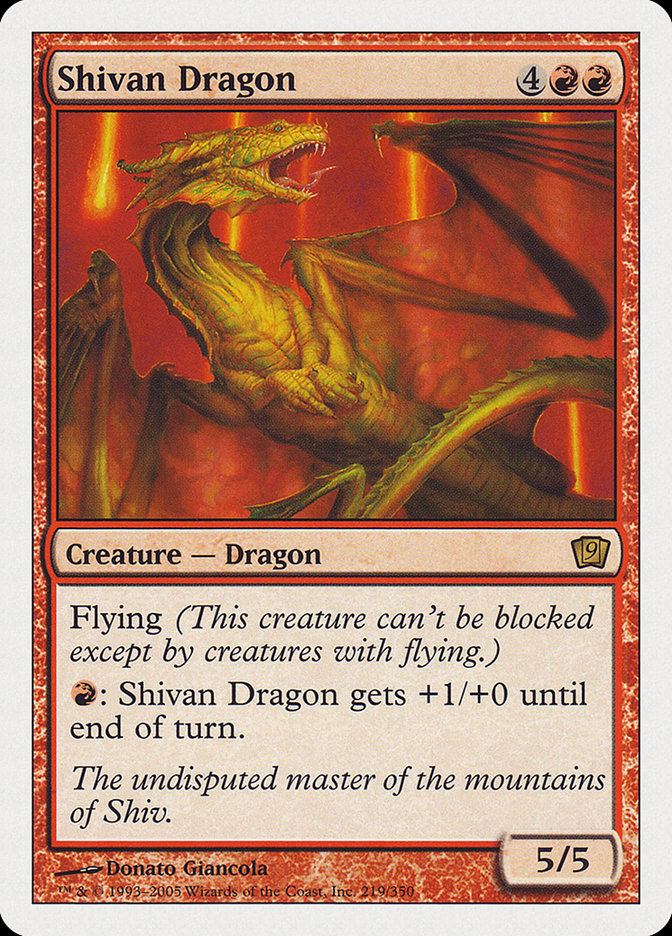 Shivan Dragon [Ninth Edition] | Red Riot Games CA