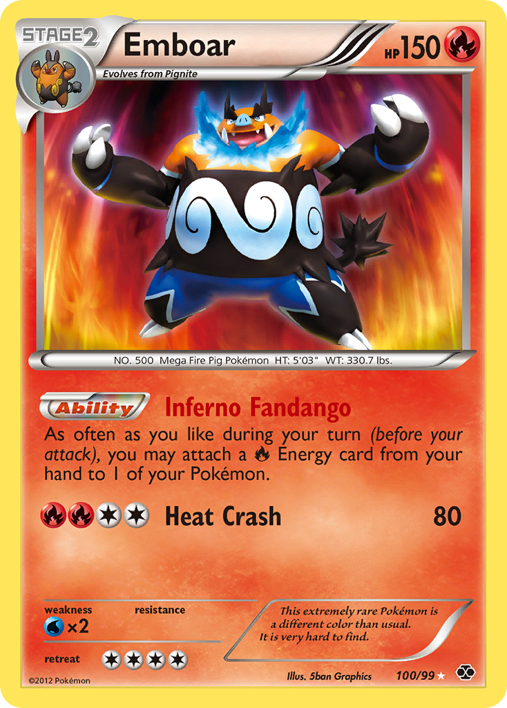 Emboar (100/99) [Black & White: Next Destinies] | Red Riot Games CA