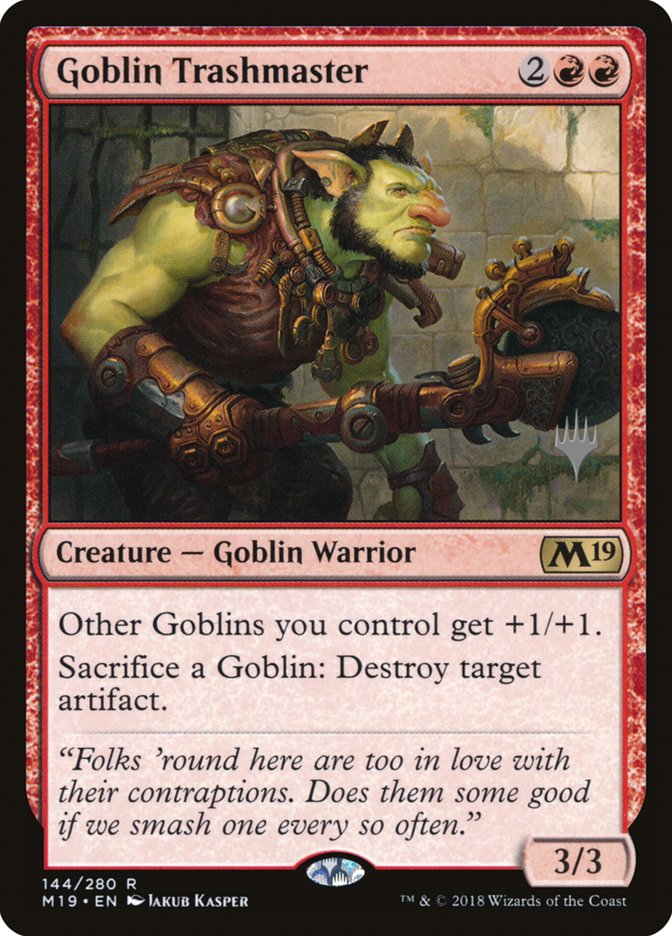 Goblin Trashmaster (Promo Pack) [Core Set 2019 Promos] | Red Riot Games CA
