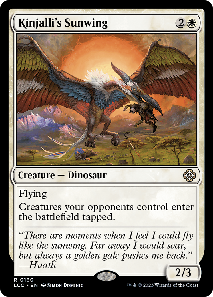 Kinjalli's Sunwing [The Lost Caverns of Ixalan Commander] | Red Riot Games CA