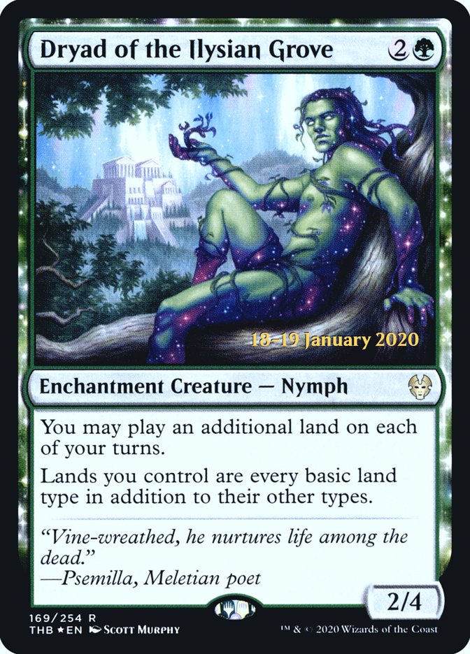 Dryad of the Ilysian Grove [Theros Beyond Death Prerelease Promos] | Red Riot Games CA
