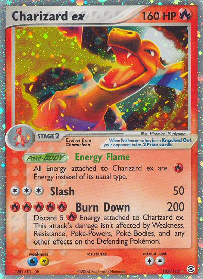 Charizard ex (105/112) [EX: FireRed & LeafGreen] | Red Riot Games CA