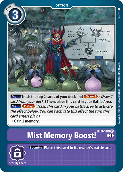 Mist Memory Boost! [BT8-108] [New Awakening] | Red Riot Games CA